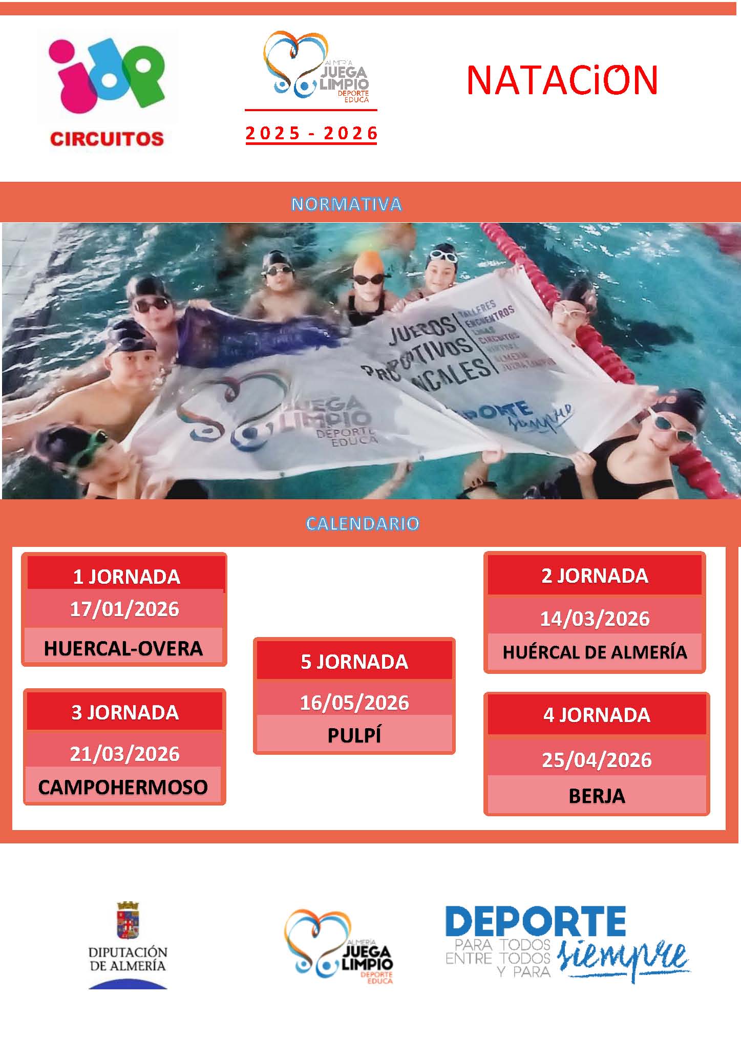 Circuito de Promoción de Natación. Colegio Agave Huércal de Almería 14-03-26