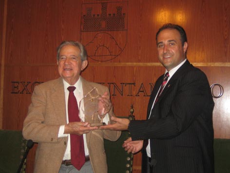 Acto de entrega del Premio Internacional de Poesía Villa de Oria.Mayo 2008